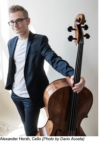 Alexander Hersh, Cello - Photo by Dario Acosta