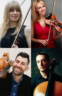 Project:CSQ - Violinist Luanne Homzy, Violinist Kerenza Peacock, Violist Jonah Sirota, and Cellist Evgeny Tonkha