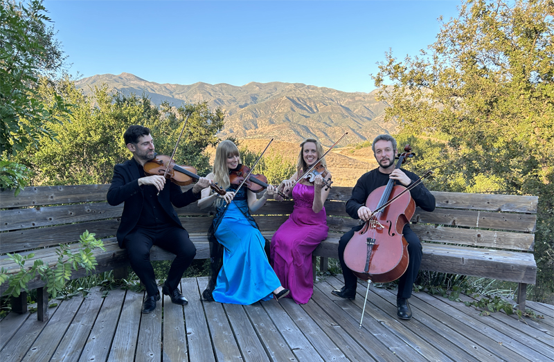 Project CSQ - Violist Jonah Sirota, Violinist Luanne Homzy, Violinist Kerenza Peacock, and Cellist Evgeny Tonkha.